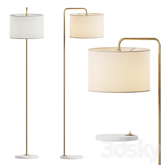 Rupert Floor Lamp Dantone Home 3D Model