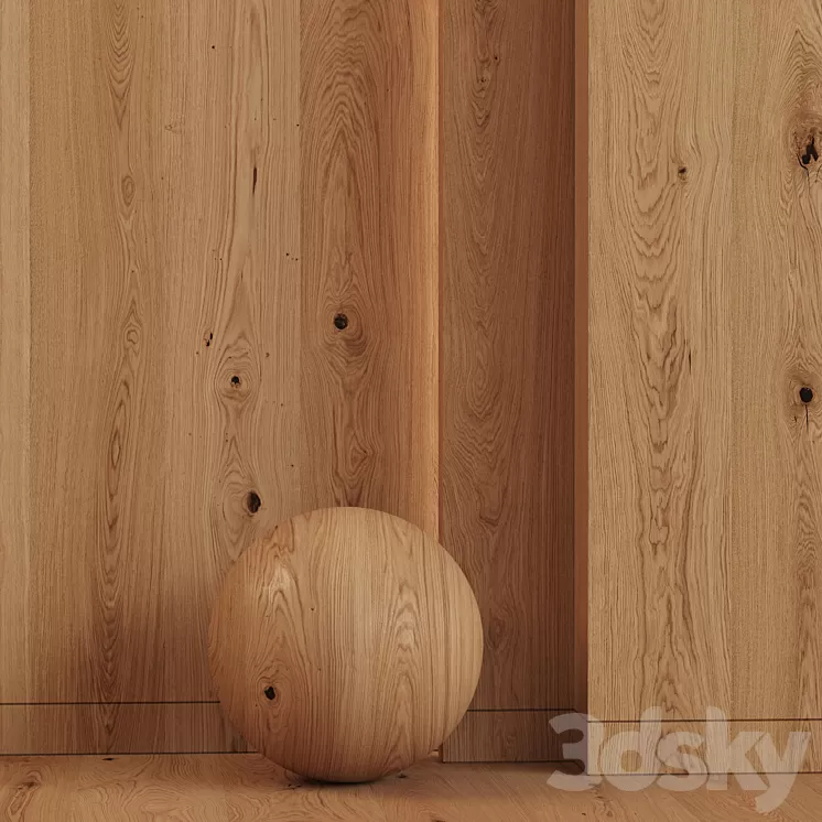 Rustic OAK 01 by devranrahim 3D Model