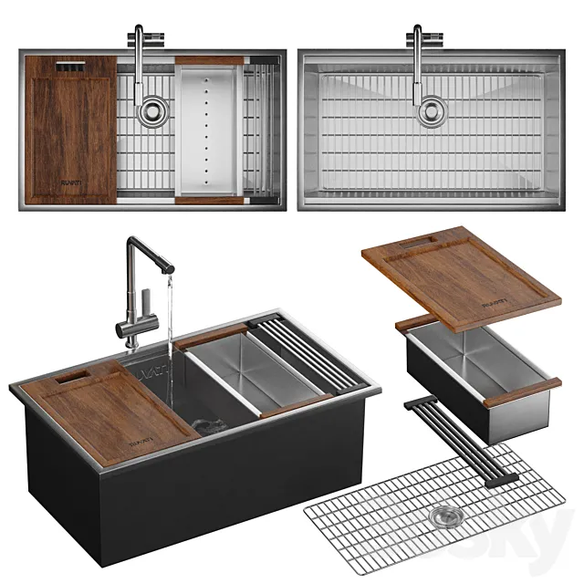 Ruvati kitchen sink 3D Model