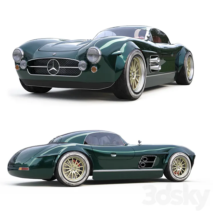 S-Klub Mercedes Benz (300 SL) 3D Model Free