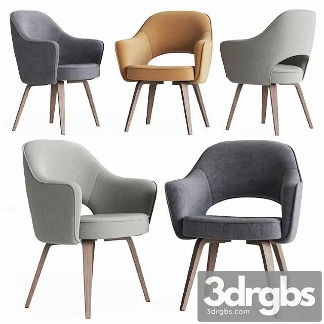 Saarinen Executive Arm Chair Knoll 3D Model Free