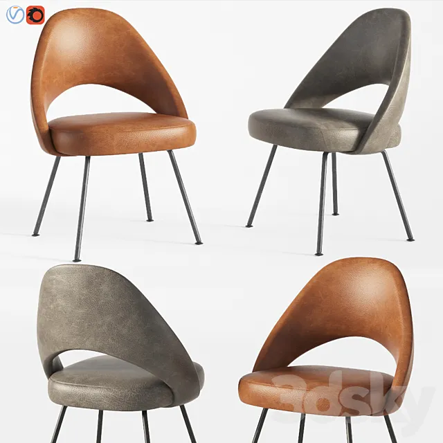 Saarinen Executive Armless Chair 3DModel