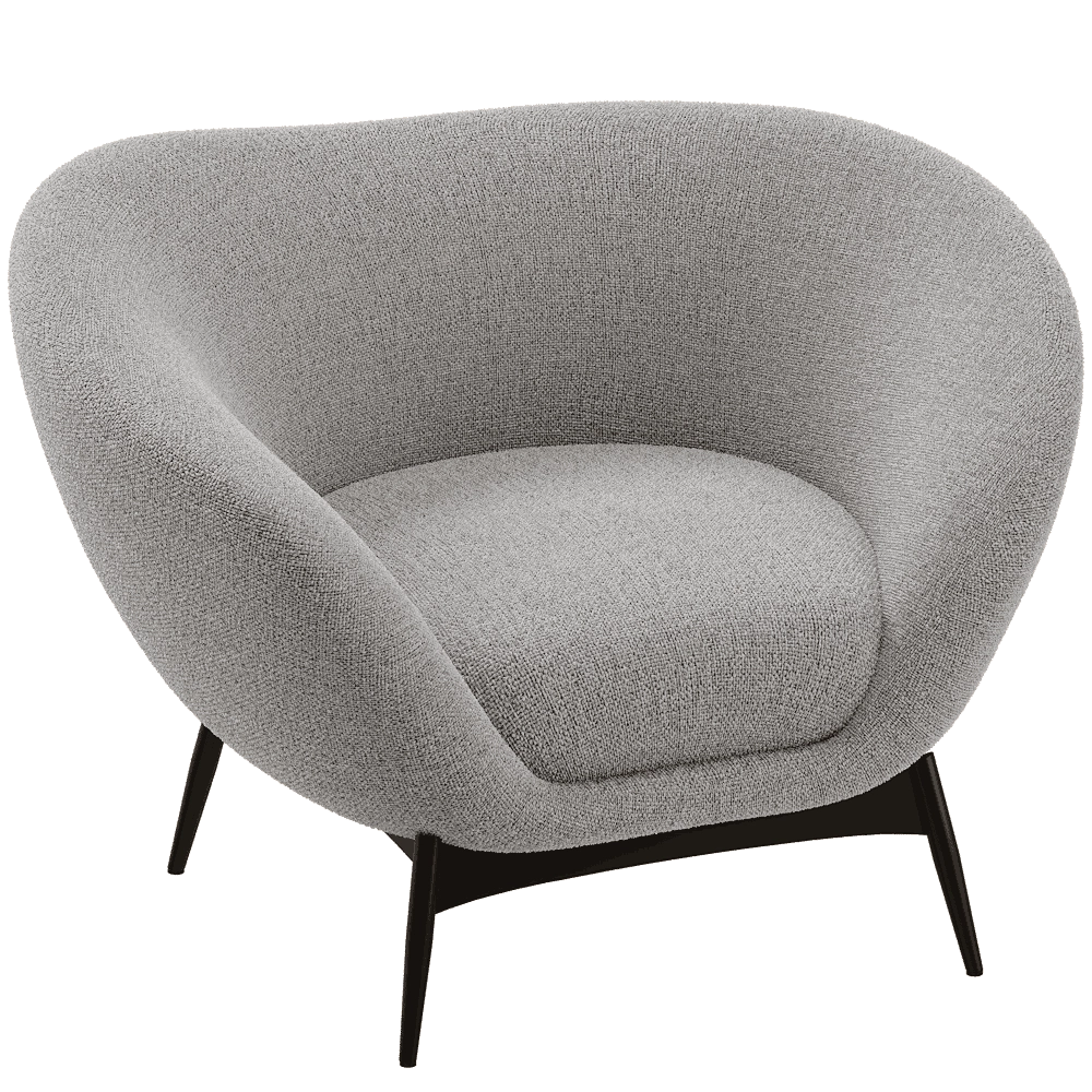 Saba  - Armchair Oltremare 3D Model