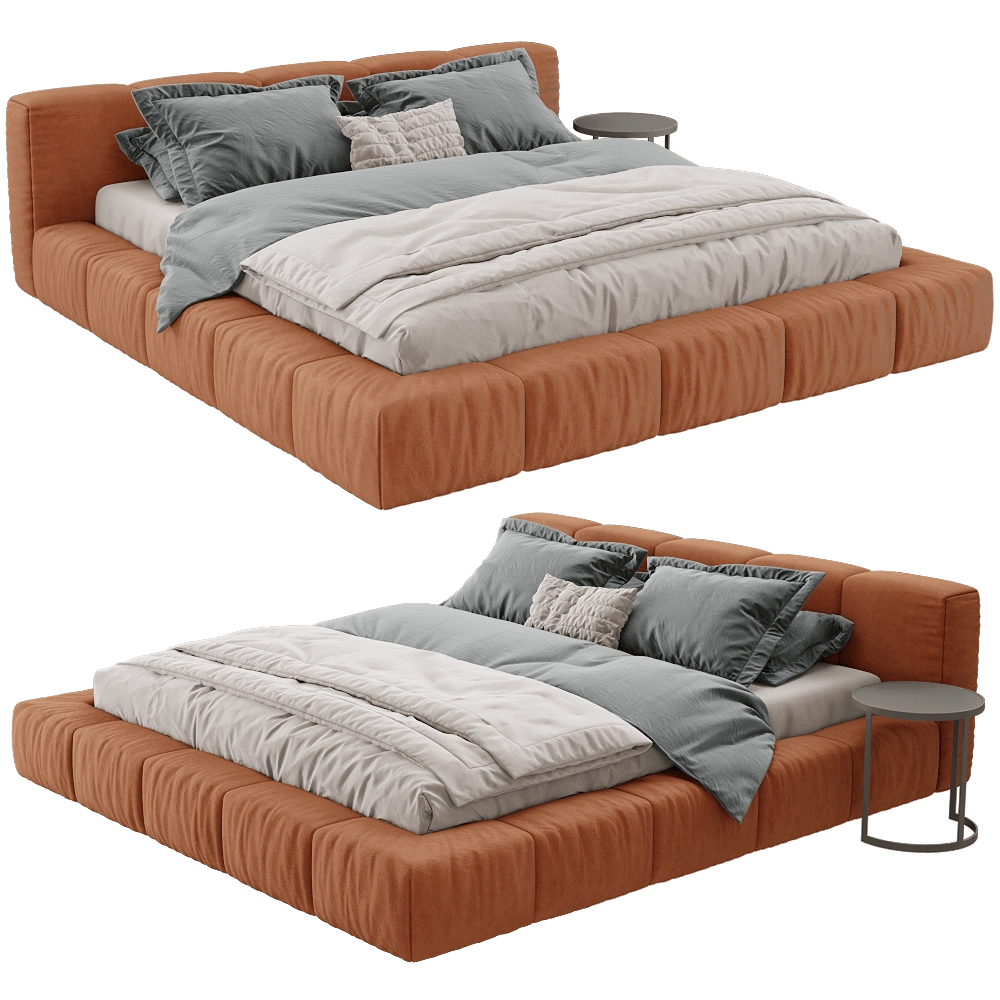 Saba  - Bed Letto Pixel Box Large 3D Model
