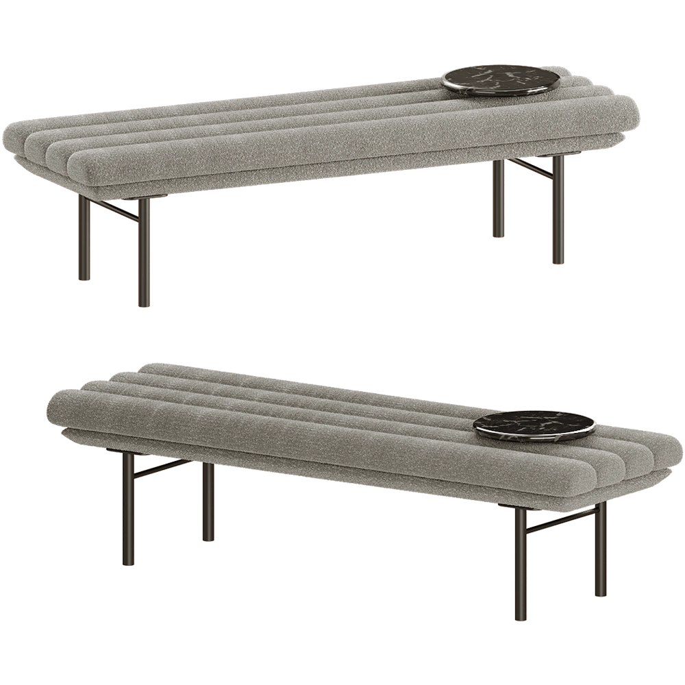 Saba  - Bench Pan Flute 3D Model