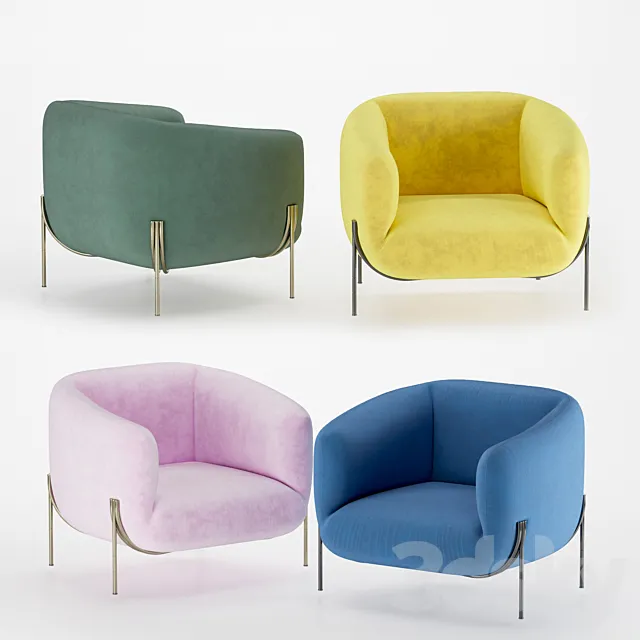 Saba Geo Armchair 3D Model