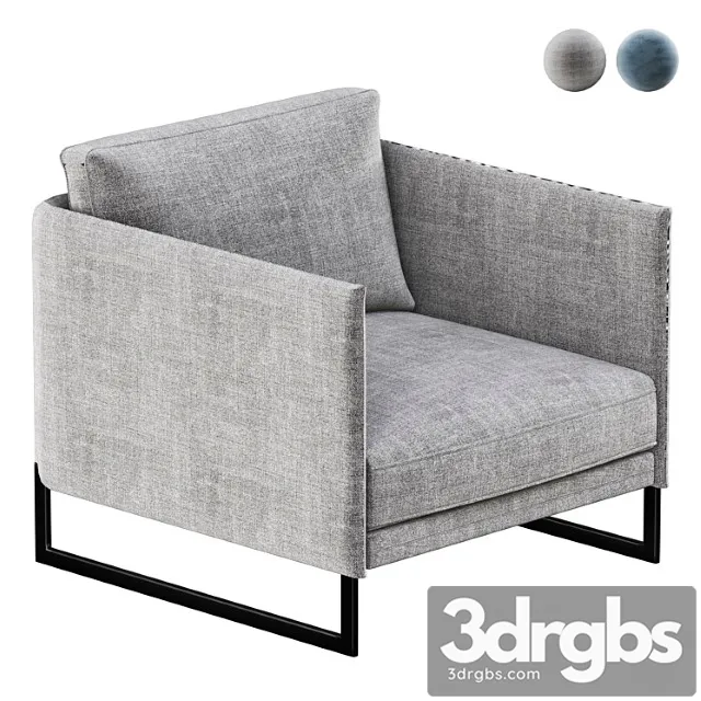 Saba italia livingston armchair 3D Model Free