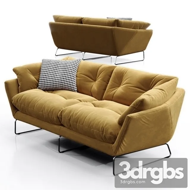 Saba Italia New York Suite Sofa 3D Model Free