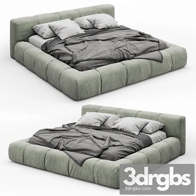 Saba Italia Pixel Bed 3D Model Free