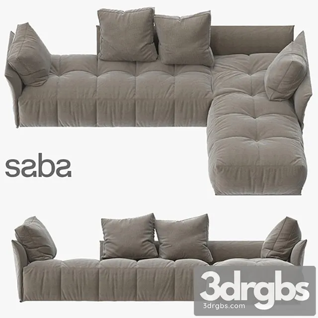 Saba Italia Pixel Sofa 2 3D Model Free