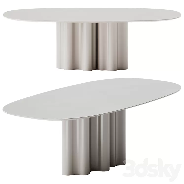 Saba Italia Teatro Magico Oval Table 3D Model Free