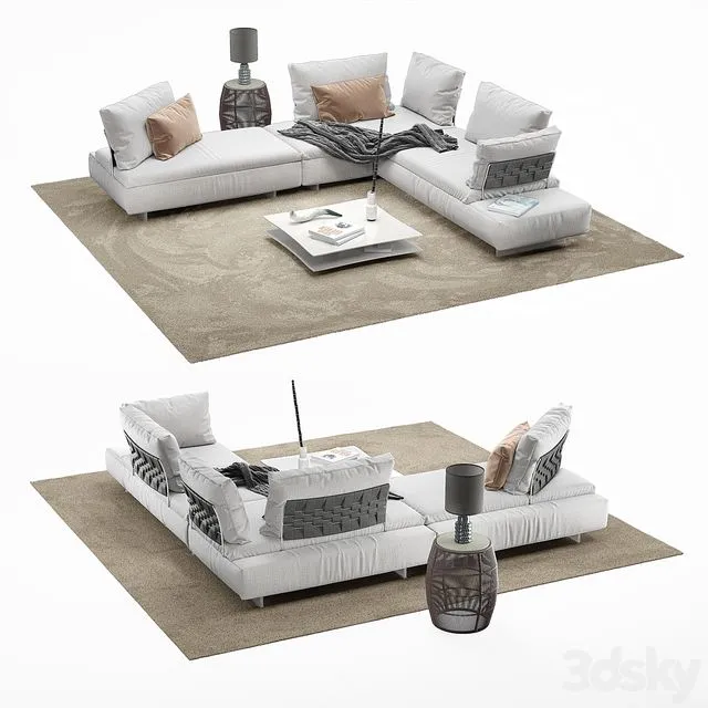 SABA LIMES sofa 3D Model