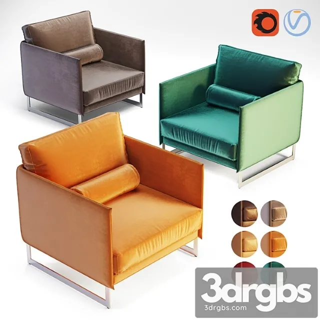 Saba livingston armchair 3D Model Free