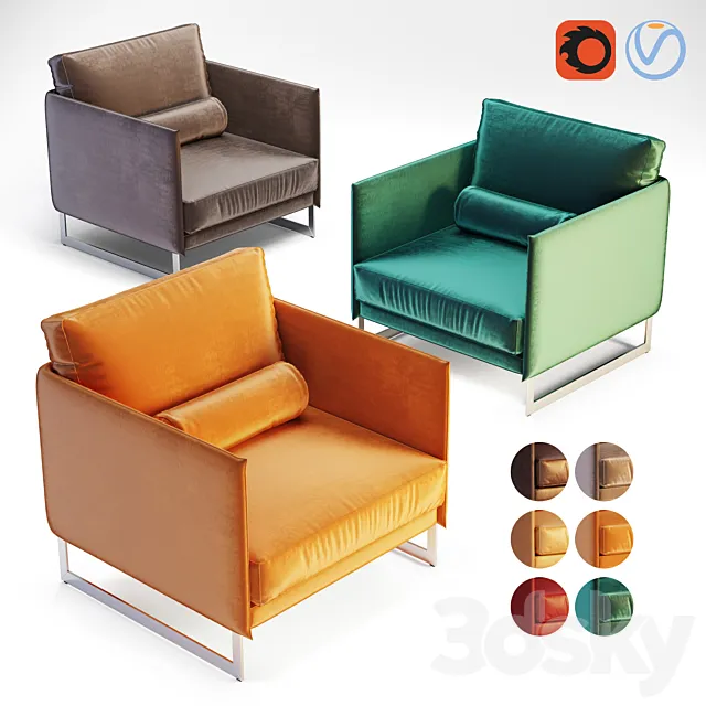 Saba Livingston Armchair 3DModel