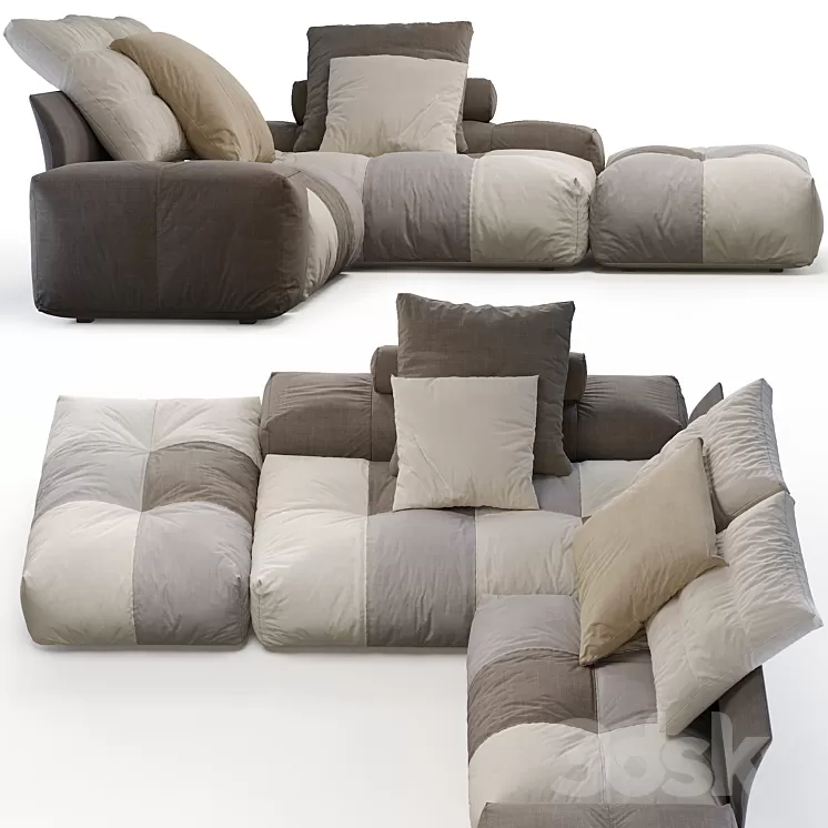 Saba Sofa PIXEL 3D Model