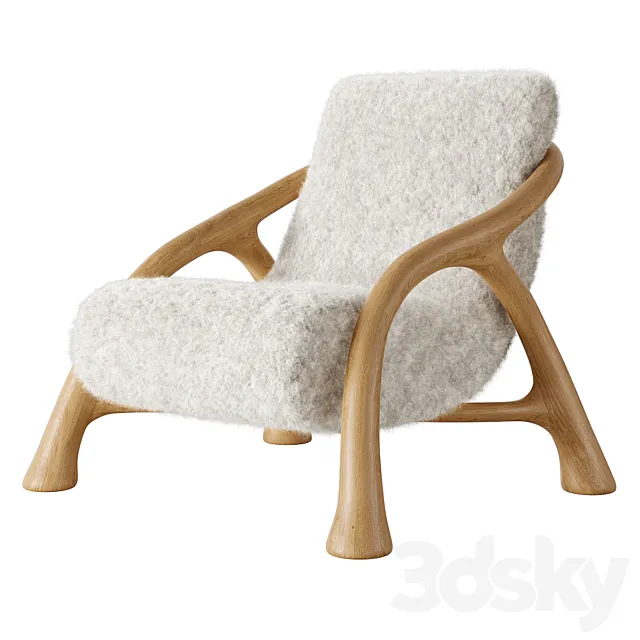 Saccomanno Dayot Yaka Oak Chair 3DModel