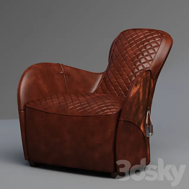 Saddle Easy Chair \ Timothy Oulton 3D Model