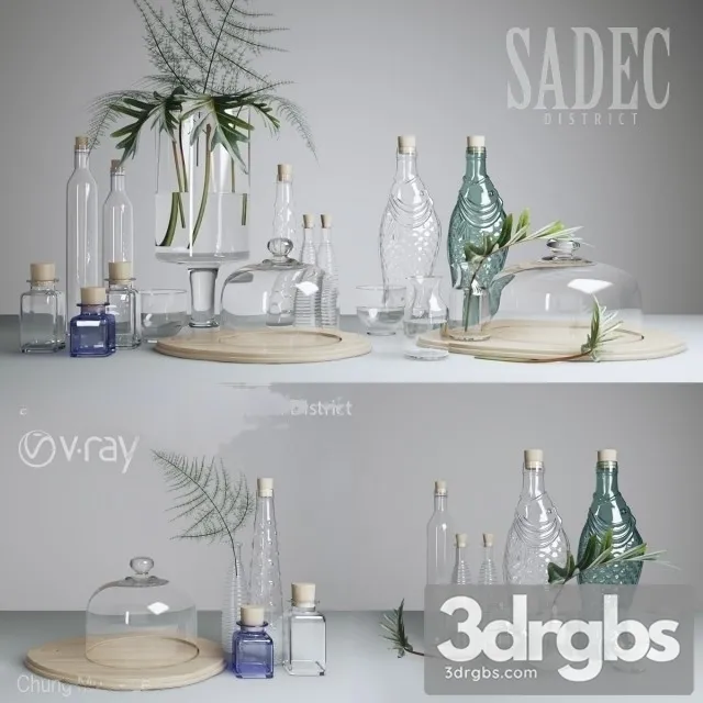 Sadec District Glass Ware 3D Model Free
