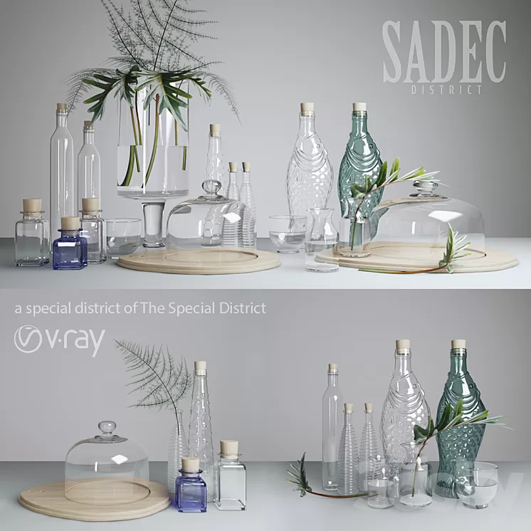 SADEC DISTRICT GlassWare 3D Model