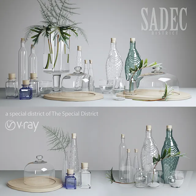 SADEC DISTRICT GlassWare 3DModel