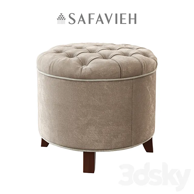 Safavieh _ Amelia Ottoman 3DModel