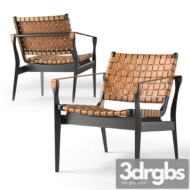 Safavieh dilan leather safari chair 3D Model Free