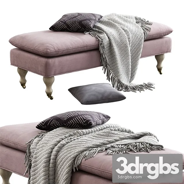 Safavieh Hampton Pillowtop Bench 3D Model Free