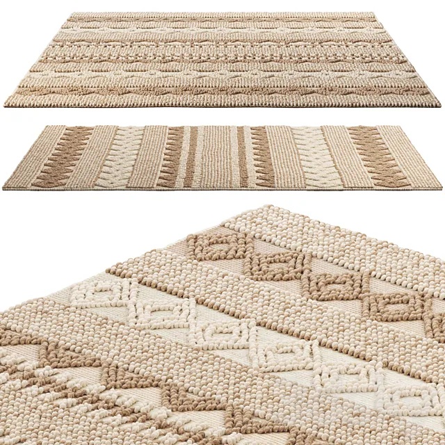 Safavieh Handmade Natura Annedorte Wool Rug 3DModel