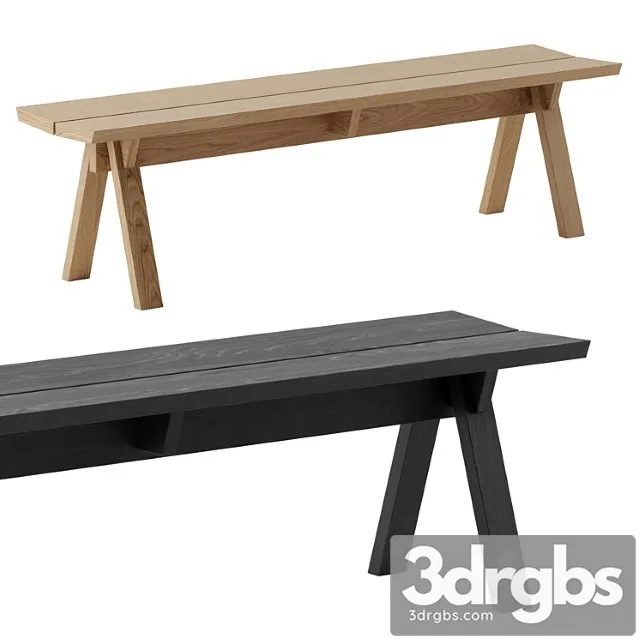 Sagyo Bench By Ariake 3D Model Free