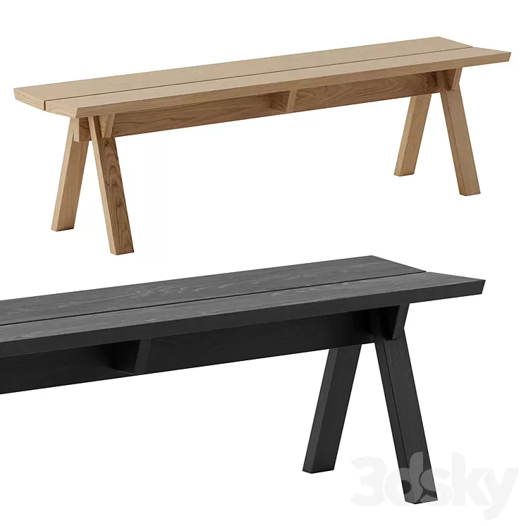 SAGYO BENCH by Ariake 3D Model Free