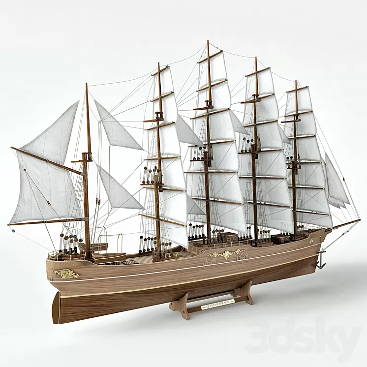 Sailboat model 3D Model