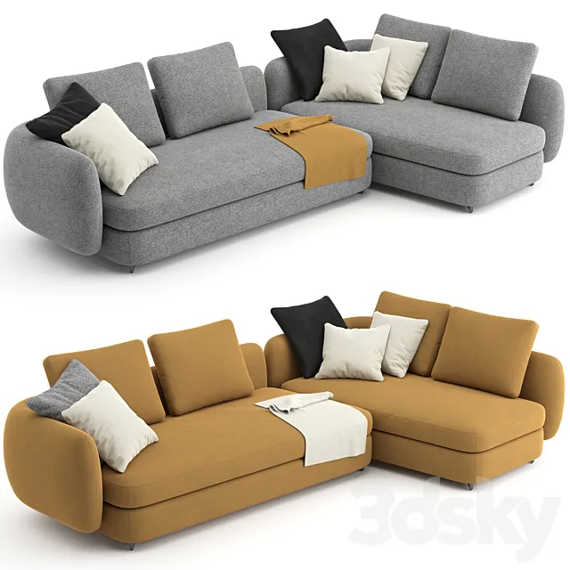 Saint Germain Sofa 04 by Poliform 3DModel