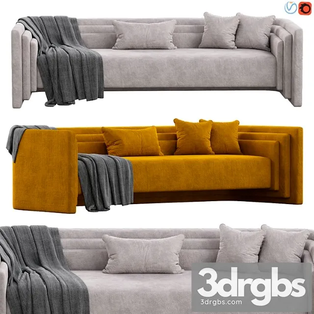 Saint germain sofa 2 3D Model Free