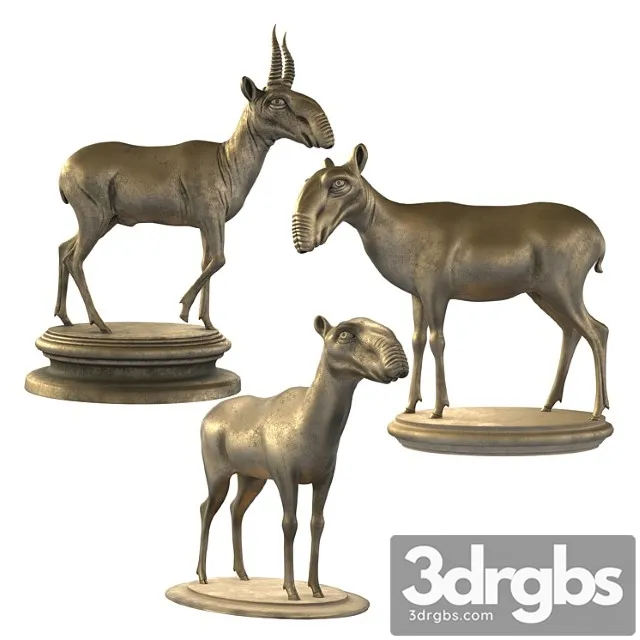 Sajga Sculpture 3D Model Free