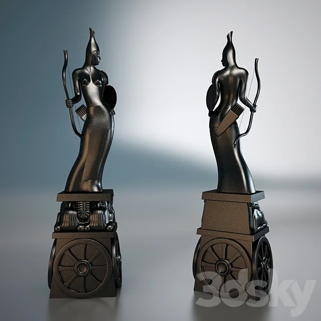 Saka warrior queen (skif queen-warrior) 3D Model