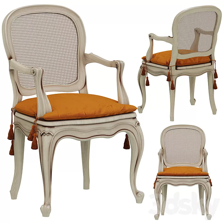 Salda Arredamenti Poltrona Luigi XV 7515 PT 3D Model