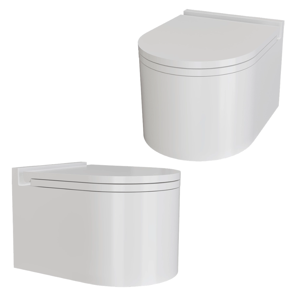 Salini - Wall hung toilet GEMELLI 3D Model