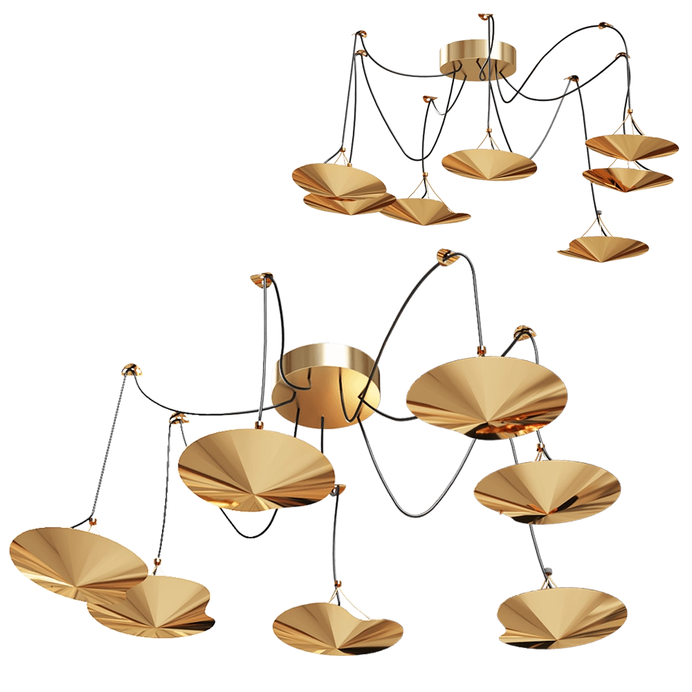 Salto de Gazela - Ceiling luminaire Breeze 3D Model