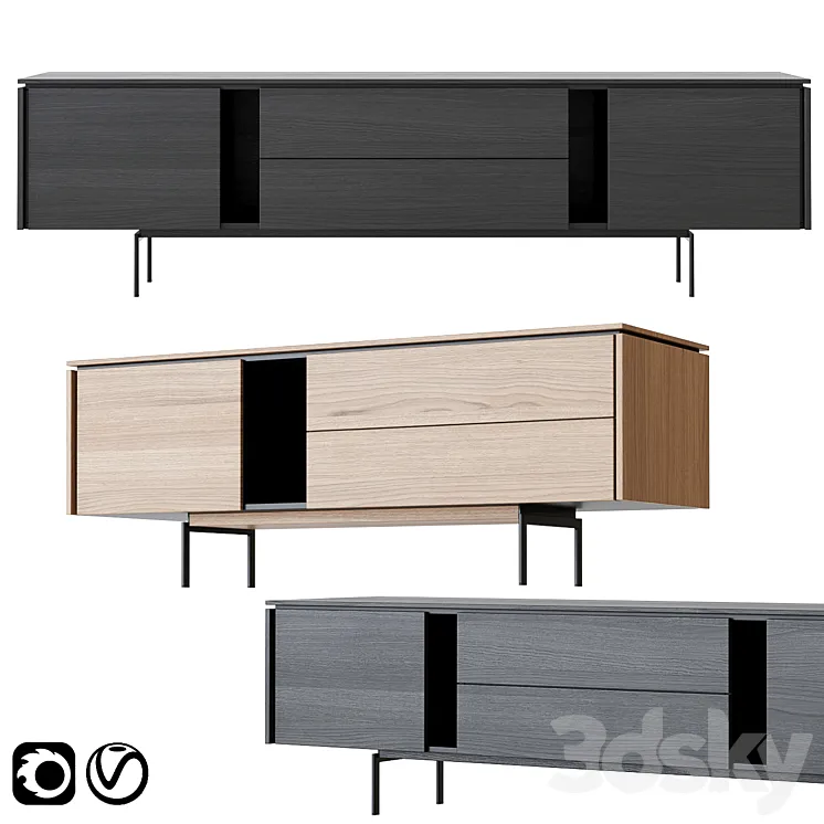 Salu TV Cabinets by Softrend 3D Model Free