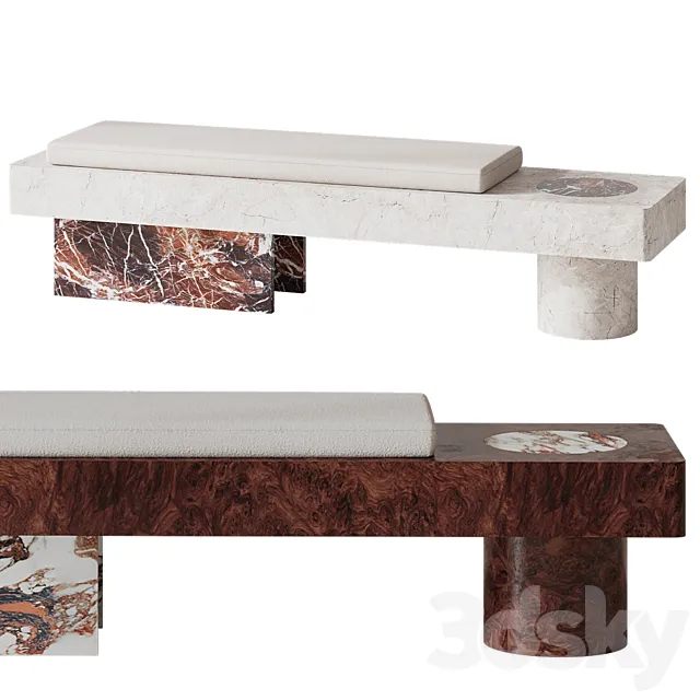 Salvante Bench by Piotr Dabrowa 3D Model