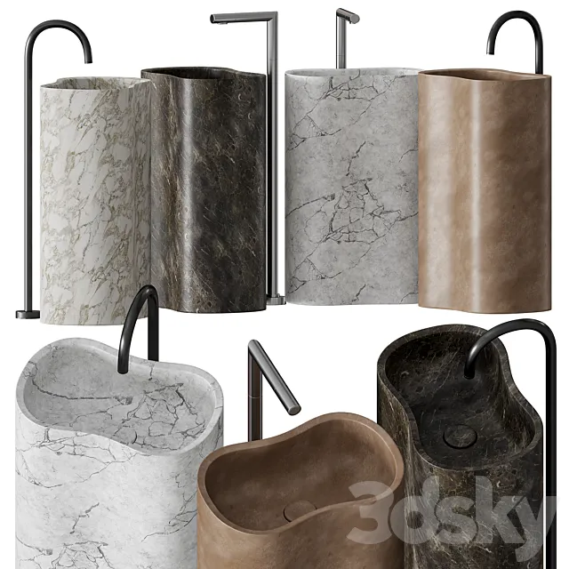 Salvatori Anima Washbasin 3D Model