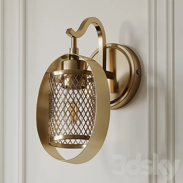 Salyers 1-Light Armed Sconce by Wrought Studio 3DModel