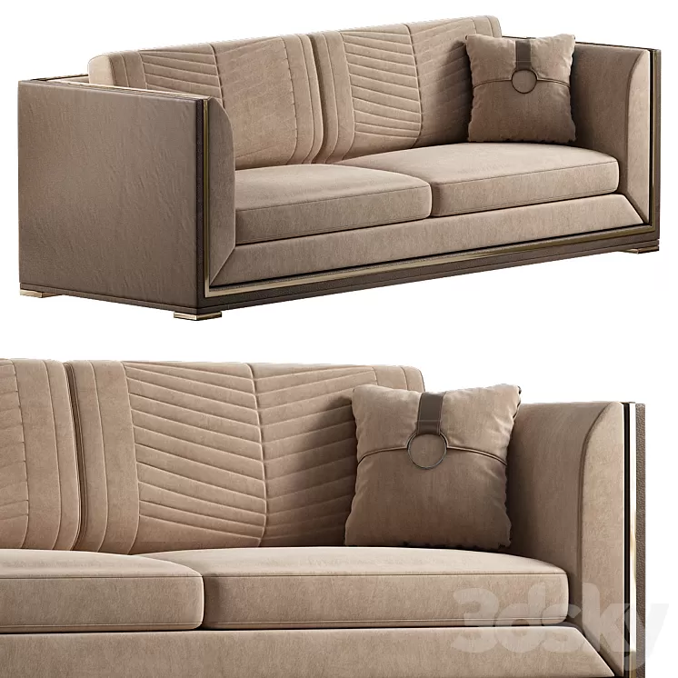 Salzbourg Sofa by Frato Interiors - FCI London 3D Model Free