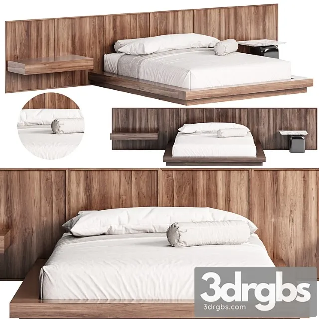 Samba bed by invisible collection 2 3D Model Free