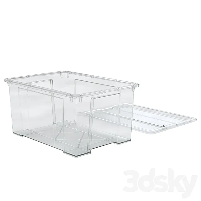 Samla box ikea clear 3D Model
