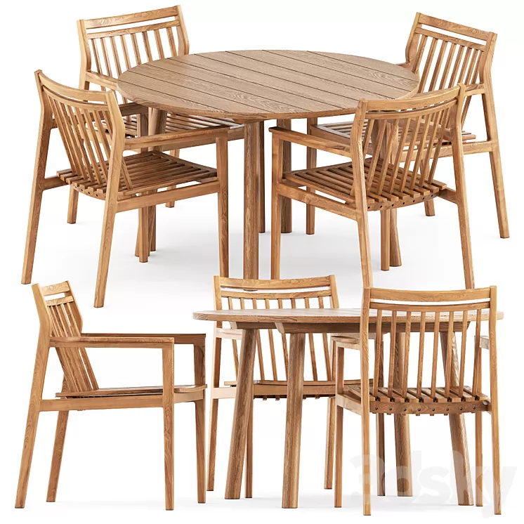 Sammen M1 by FDB Mobler and Taro Table by Fredericia