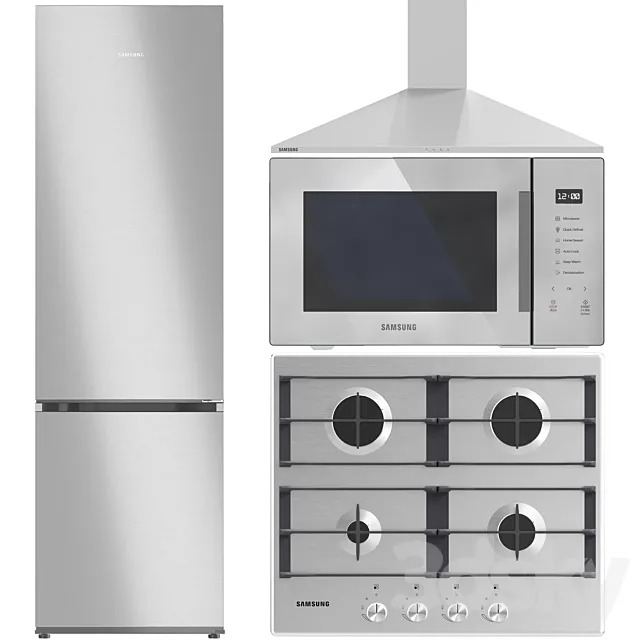 Samsung Appliance Collection 01 3D Model