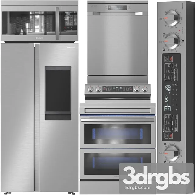 Samsung Appliance Collection 10 3D Model Free
