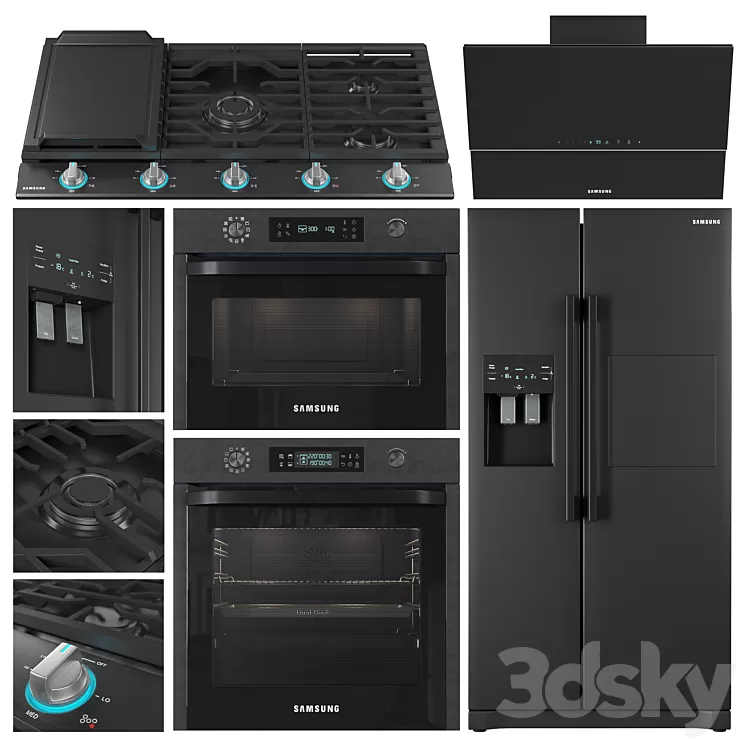 samsung appliance collection 3D Model Free