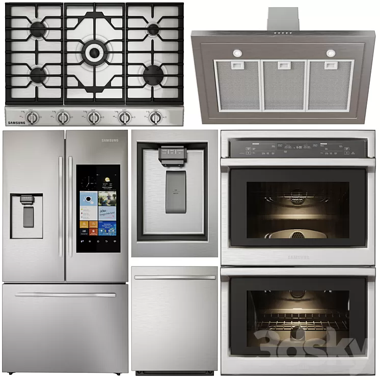 samsung appliances collection 3D Model